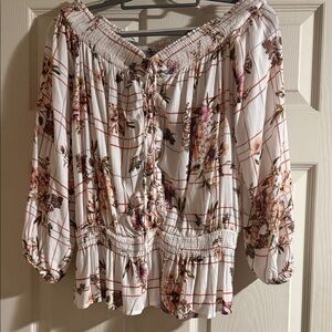 Gimmicks BKE Floral Off-Shoulder Women's Top